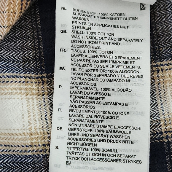 G-STAR RAW Plaid Denim Patch western cowboy Shirt brown blue xxl - Picture 10 of 15